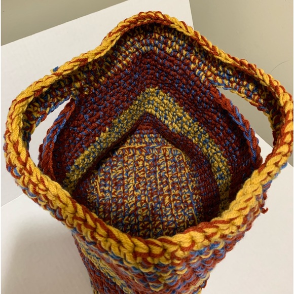 Toy Basket Book Basket Pet Supplies Basket Handmade Crocheted - Picture 2 of 16